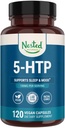 Nested Naturals 5-HTP 100 mg (5-hidropytryptophan) - Sleep and Mood Support - 5HTP Supplement for Natural Sourced Serotonin - 120 Non-GMO, Vegan Capsules