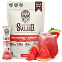 Salud 2in-1 Hydration ve Immunity Electrolytes Toz, Watermelon Margarita - 15 Hizmet, Agua Fresca Drink Mix, Elderberry, Dairy & Soy Free, Non-GMO, Gluten Free, Vegan, Low Calorie, 1G Sugar