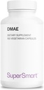 Supersmart - DMAE Supplement 390mg per Day (Dimetilaminotan) - DMAE Bitartrate - Choline Production | Non-GMO & Gluten Free - 150 Vegetarian Capsules