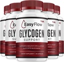 (5 Pack) EasyFlow Glycogen - Easy Flow Capsule Temiz, EasyFlow Pills, Genel Wellness için Gelişmiş Formula, Easy Flow Glycogen Yorumları, 300 Capsules