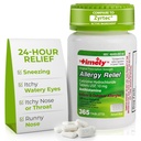 Εργαστήρια Time-Cap, INC. Timely Cetirizine HCl 10 Mg 365 Δισκία - Αλλεργία 24 ωρών Ανακούφιση από το φτάρνισμα, τη μύτη Runny, τα μάτια Ichy Watery, το λαρύγγι Ichy ή τη μύτη