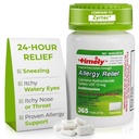 Εργαστήρια Time-Cap, INC. Timely Cetirizine HCl 10 Mg 365 Δισκία - Αλλεργία 24 ωρών Ανακούφιση από το φτάρνισμα, τη μύτη Runny, τα μάτια Ichy Watery, το λαρύγγι Ichy ή τη μύτη