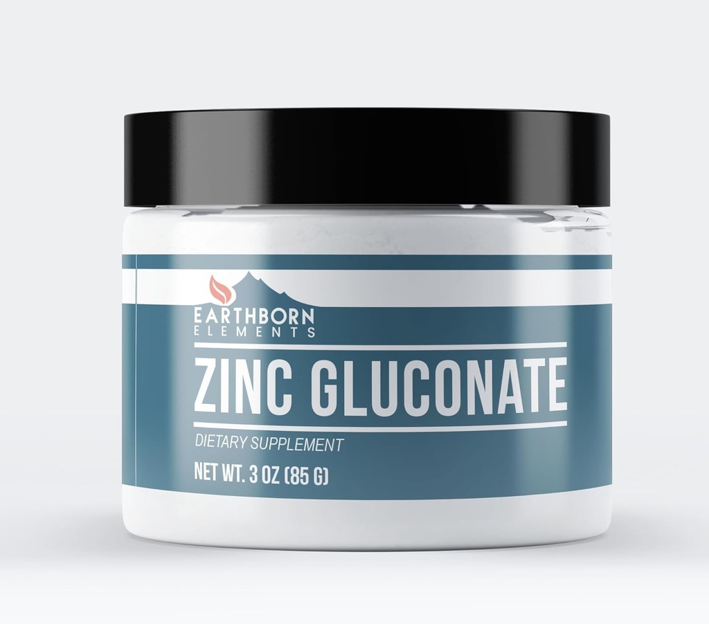 Earthborn Elements çinko Gluconate 3 oz, Always Pure, No Fillers Or Katkıs