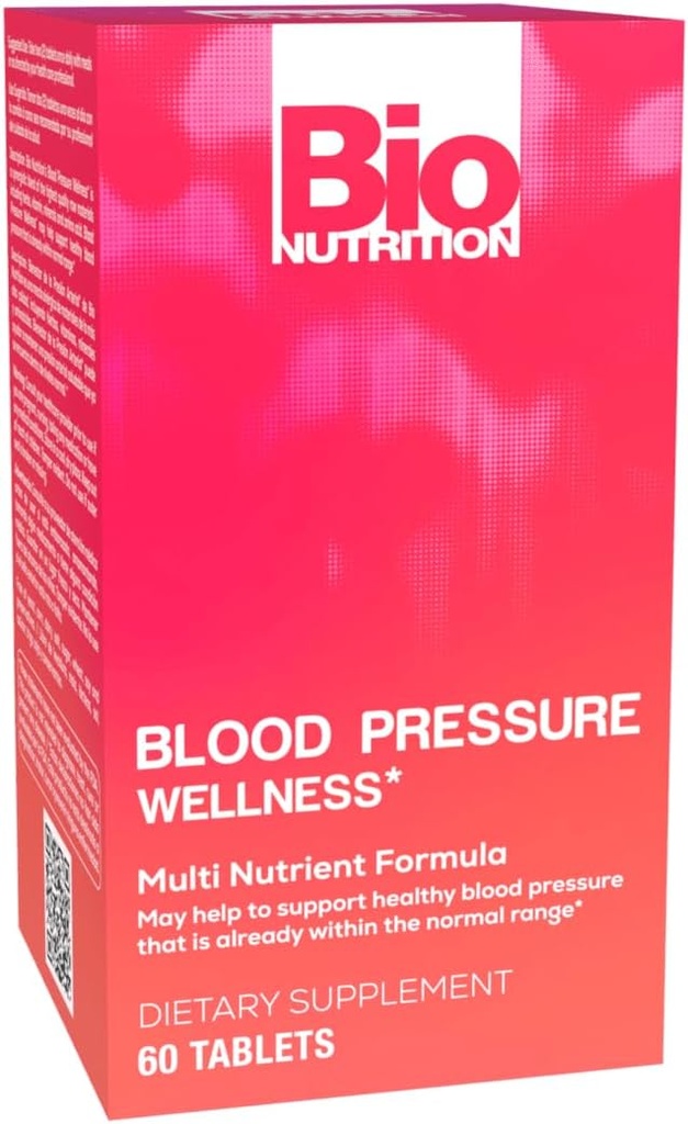 Bio Nutrition Πίεση αίματος Wellness 60 Δισκία (2 Συσκευασία) Υποστηρίζει υγιή κυκλοφορία του αίματος 