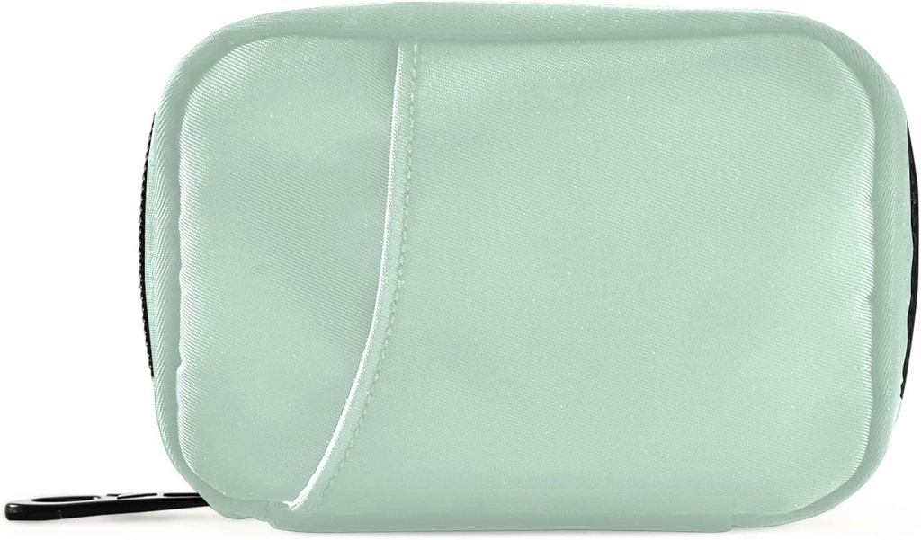 Naanle Pill Box 7 Günlük Pill Case Travel Pill Organizer Bag with diamond Weekly Case Compact Boyut for Vitamin Supplementrec, Solid Color Light Green, 4.6 x 3.14 x 1.88 Perfect, 0.12 kilogram