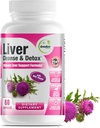 GreeNatr Liver Cleanse Detox & Formula - Süt Butle, Berberine, Ginger, Beet Root, Dandelion Root, Artichoke Extract ve Chanca Piedra Optimal Canlı Sağlık Desteği (1 Şişe)