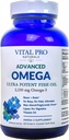 Vital Pro Naturals - Advanced Omega Wild Πιάστηκε Νορβηγικό ιχθυέλαιο με 2350mg υψηλής ισχύος Omega 3 συμπληρώματα λιπαρών οξέων EPA DHA και DPA για τον εγκέφαλο και την καρδιά 60 Softgels (Packaging May Vary)