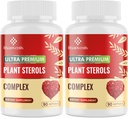 Plant Sterols ile Cholesterol Supplements, Niacin, Red Yeast Rice, Bergamot, Omega-3 & Garlic - Advenced Abpole Formula - 180 Softgels