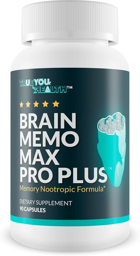 Beyin Memo Max Pro Plus - Top Memory & Brain Memo Max Pro Supplement - Geliştirilmiş Memory & mental Acuity - Aid Natural Brain Function - Support Focus, mental Recovery, & Energy