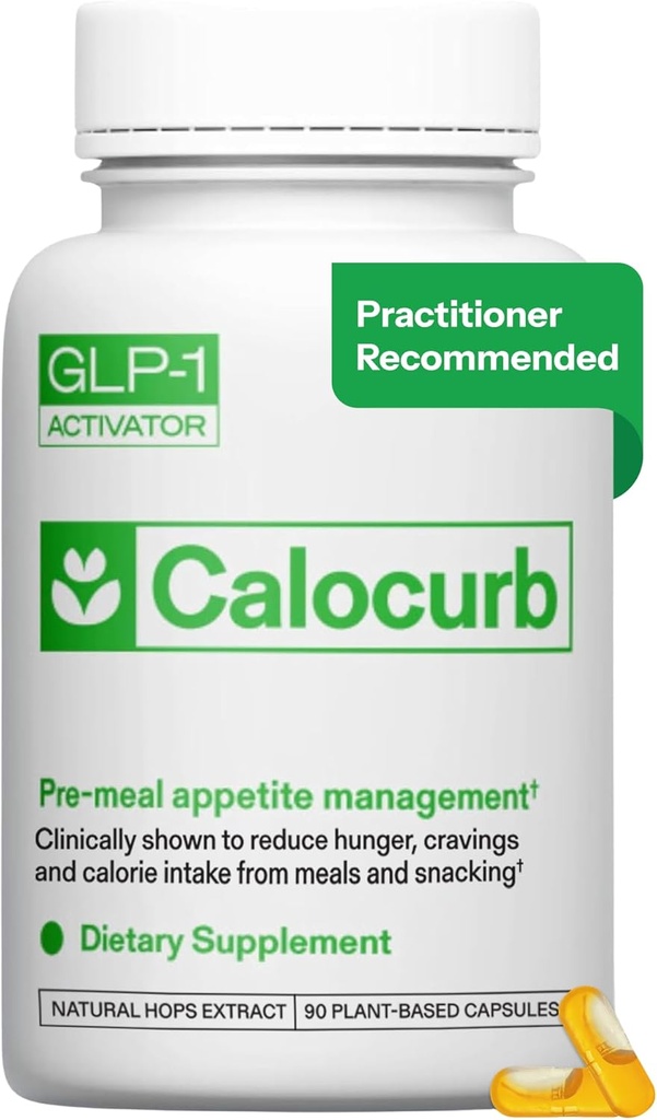 Calorie Control Supplement 6X Natural GLP-1 Activator, Resmi & Patented Amarasate Formula, Plantive Dietary GLP1 Supplement, Yönets Appetite, Hunger & Cravings, 1 Moon Average Supply, 90 Count