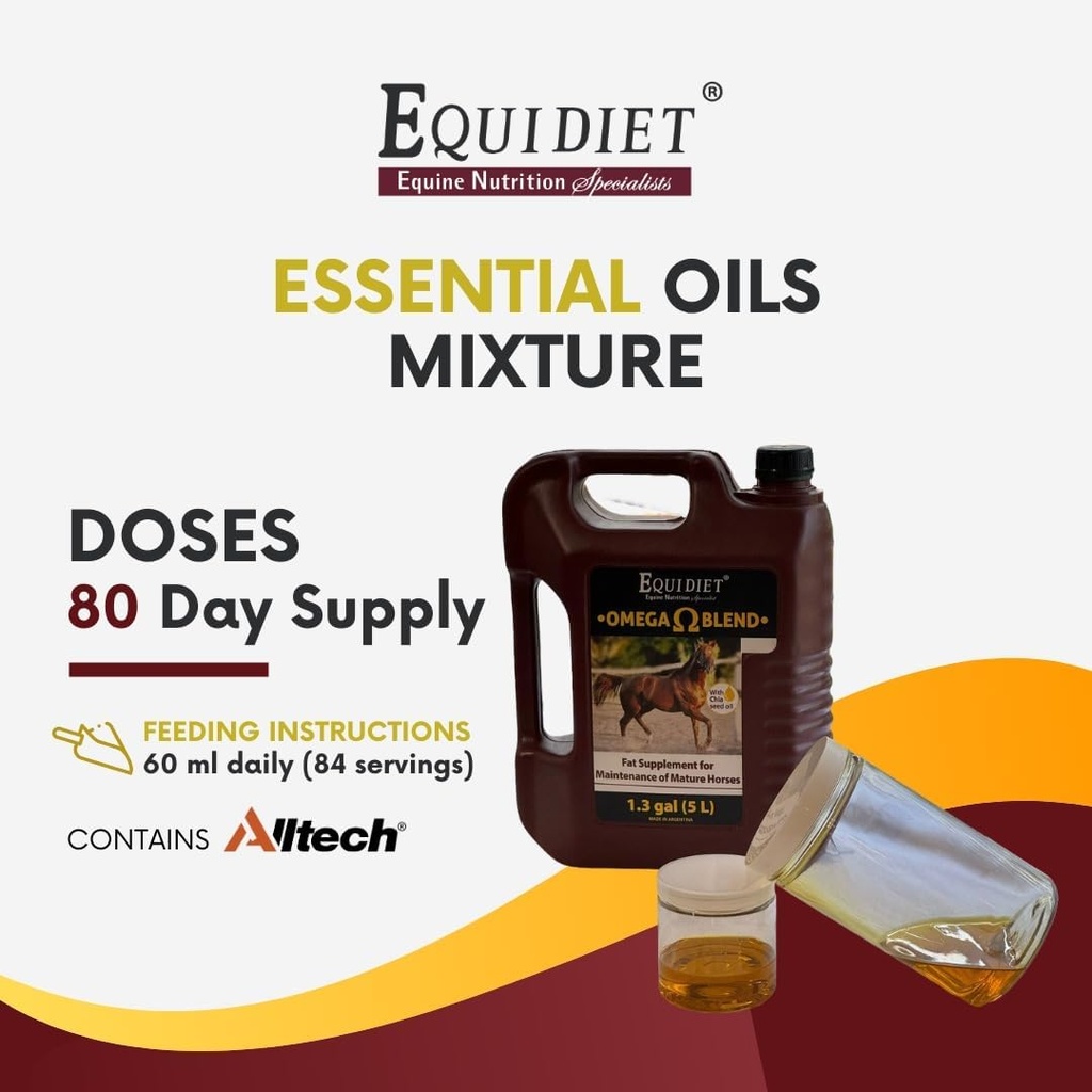 Συμπλήρωμα Omega Blend - συμπλήρωμα αύξησης βάρους αλόγων - συμπλήρωμα Cool Calories Horse - για τα άλογα - Omega 3 και 6 - φυσικά αντιοξειδωτικά Chia Canola - διεγείρει την ανάπτυξη των μυών