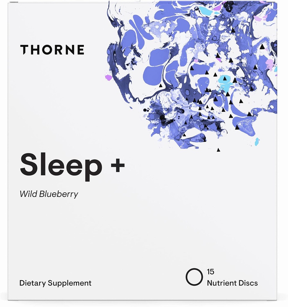 THORNE Sleep + Dissolvable Supplement Disk - Chamomile, L-Theanine and Melatonin for deep, restful Sleep - 15 Servisler