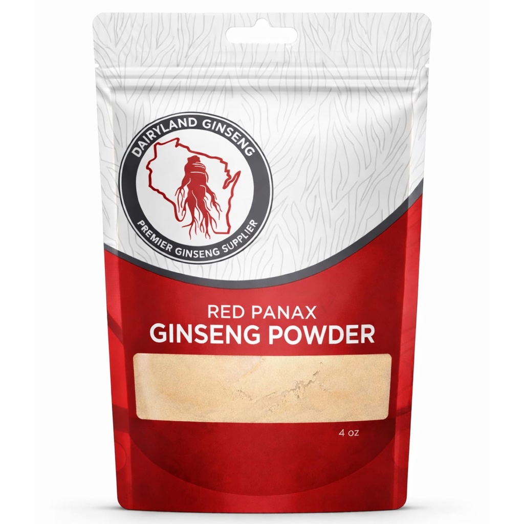 Red Panax BTC Toz Doğal Ginsenositler (4 oz)- Sağlıklı Enerji, Vitality, Mood ve More, Kore Panax Reality Root Tozu, Kahve veya İçecekler (1 Pack)