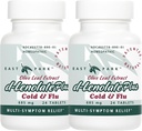 EAST PARK d-Lenolate Plus Cold & Flu Homeopathic Remedy for Yetişkinler & Çocuklar | Immune System Branson with Olive Leaf Extract, Neem Leaf Extract & Echinacea | 625 mg, 24 Tabletler | Non-GMO (Pack of 2)