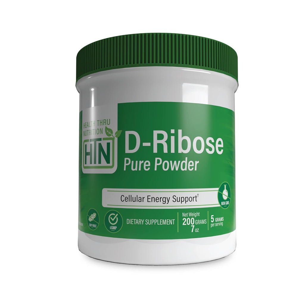Sağlık Thru Beslenme D-Ribose Pure Toz 200 Grams | Cep Enerji Desteği | Non-GMO Ribose Diyeter Supplement (200g 7 oz)