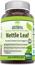 Herbal Sırları Nettle Leaf 900 Mg Per 240 Capsules Supplement - Destekler Urinary Tract ve Prostate - Supports Upper Respiratory Health