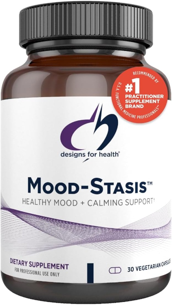 Sağlık Mood-Stasis için tasarımlar - 5-MTHF Metrik + Metil B12, Mood Support & Calming Support (30 Capsules) için Saffron Ekstraksiyon