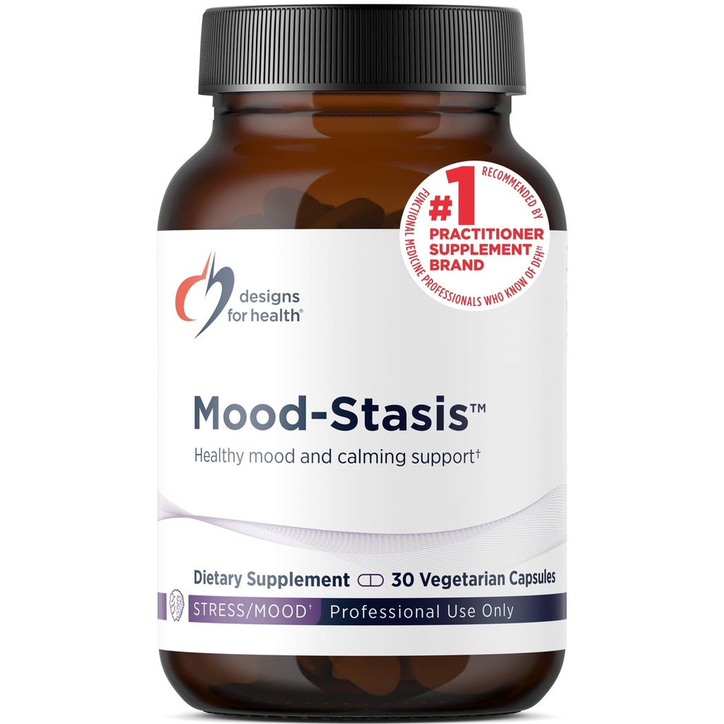 Sağlık Mood-Stasis için tasarımlar - 5-MTHF Metrik + Metil B12, Mood Support & Calming Support (30 Capsules) için Saffron Ekstraksiyon