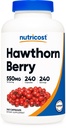 Nutricost Hawthorn Capsules 550 mg, 240 Capsules, Vegetarian Friendly, Non-GMO & Gluten Free
