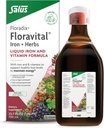 Floradix Floravital Liquid Iron & Vitamin Formula - Συμπλήρωμα υγρού σιδήρου με βιταμίνη C & Β & Β για την ενεργειακή υποστήριξη - Vegan, Gluten-free, Yeast-free & Non-GMO - 23.7 Fl Oz