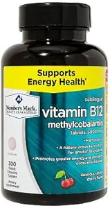 Üyeleri Mark Sublingual Vitamin B12 5000mcg (300 Count) (3 Pack)