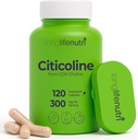 LongLifeNutri Citicoline (CDP-Choline) 300 mg, 120 Vegetarian Capsules, 4-Month Supply, GMP sertifikalı, ABD'de Made in USA