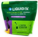 Sıvı I.V. Hydration Multiplier + Enerji İçecek Mix, BlackBerry Peach (26 Pack)