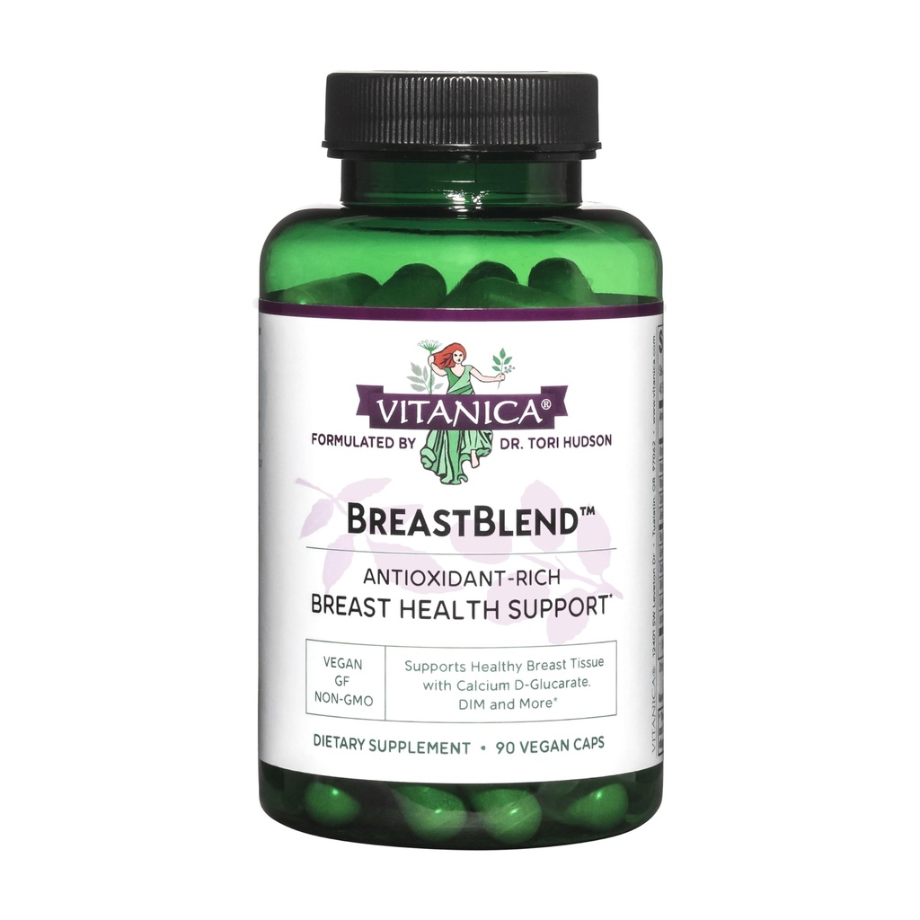 Vitanica BreastBlend, υποστήριξη στήθους, Vegan, 90 κάψουλες