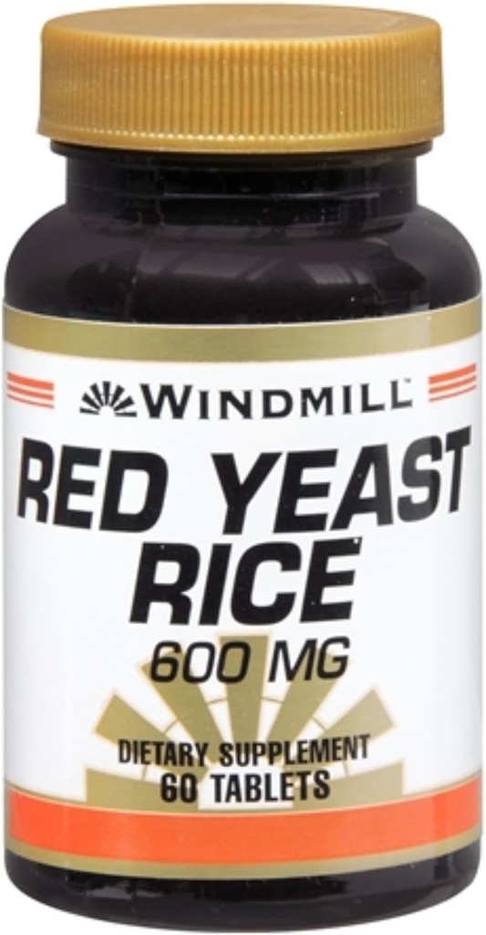 Windmill Red Yeast Rice 600 mg Tabletler 60 Tabletler (Paketi 3)