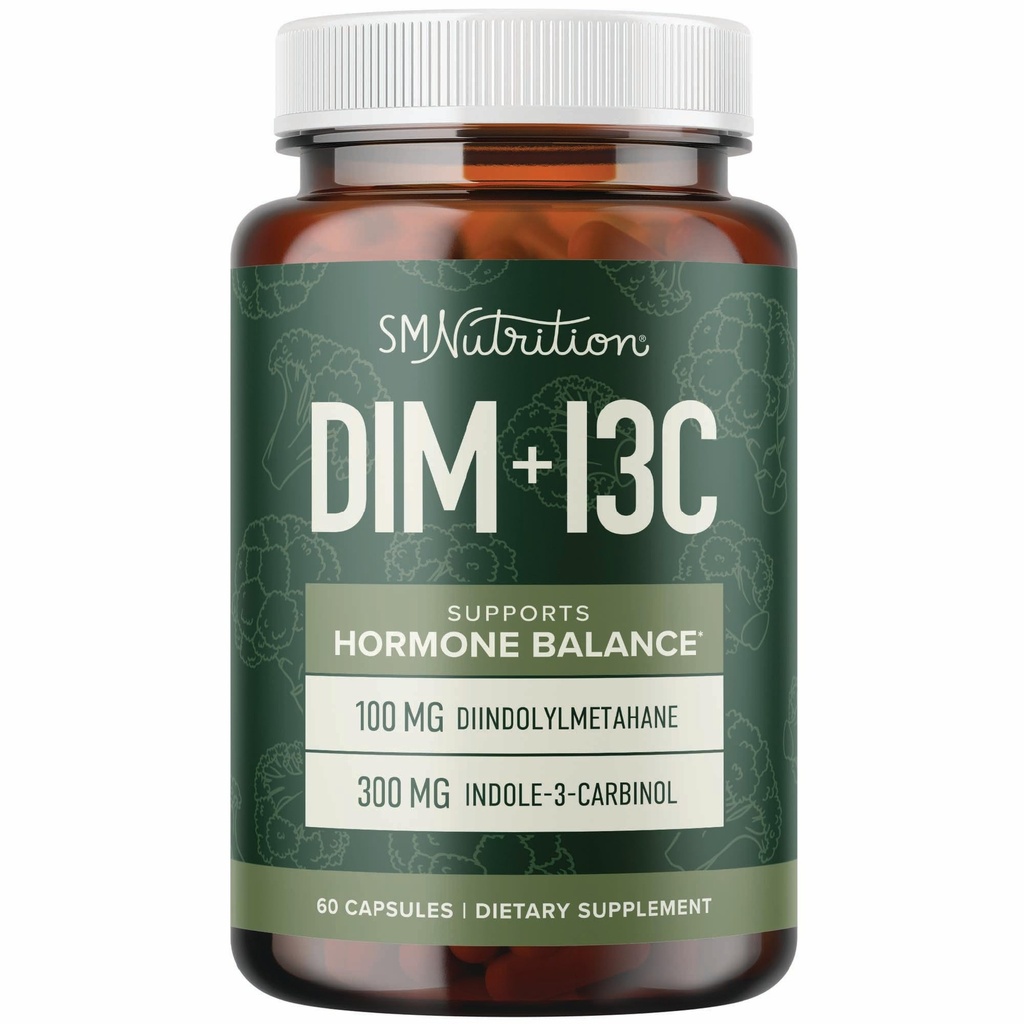 DIM & Indole 3 Carbinol for Hormone Balance for Women & Men 