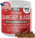 iHeartDogs Extra Strength Urinary, Bladder, & Kidney Support for Dogs – Cranberry, D-Mannose & Echinacea Helps Maintain Urinary Tract Health, Strengthens Weak & Incontinent Bladder