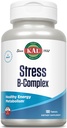 KAL Stress B Complex Vitamin Supplement, Vitamin B Complex for Energy, Stress, Red Blood Cell Formation and Immune Support, with Vitamin B12, B6 and Folic Acid, 60-Day Guarantee, 50 Serv, 100 Tablets