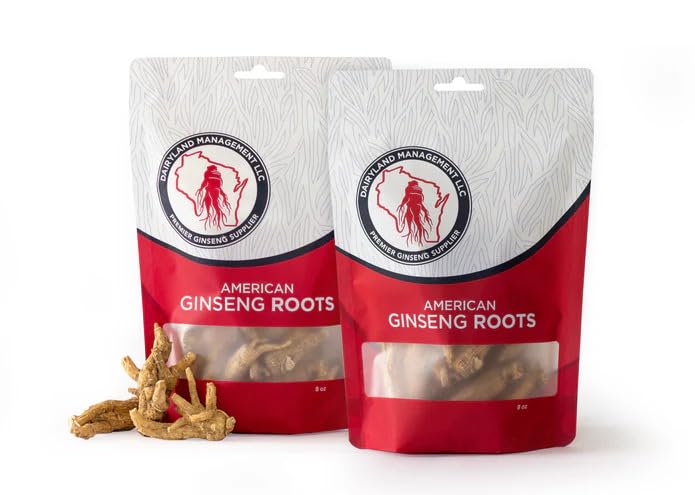Sütland Amerikan DJ Roots , - 16 oz Pack of Wisconsin BTC Root - Authentic American Clooney - Non-GMO, Gluten Free Whole Ginseng - Bu Herbal Supplement'ı Soup, Çay, Congee