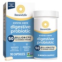 Yeni Yaşam Ekstra Bakım Digestive Probiyotik Capsules, 50 Milyar CFU Garantili, Daily Supplement Supports Immune, Digestive, Respiratory Health (1), L. Rhamnosus GG, Dairy, Say ve Gluten-Free, 90 milyar CFU Garantili, Daily Supplement Supports Immune, Digestive, Respiratory Health (1), L. Rhamnosus GG, Dairy, Say ve Gluten-Free, 90