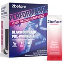 2fore Blackcurant I All Natural Vegan Preworkout, Caffeine Free I Clean Energy, Endurance, Recovery I Pre Workout Women and Men I 20 x Ατομικά πακέτα I Informed Sports Certified