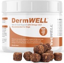 VetWELL Omega 3 συμπλήρωμα για σκύλους με λάδι κριλ Ανταρκτικής, Ασταξανθίνη, Ωμέγα 3 6 9, EPA, DHA για εκπληκτικό δέρμα και παλτό (60 κόμης)