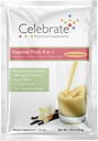 4in-1 Bariatrik Multivitaminu, 50 mgo, Post Bariatrik Cerrahisi için, Vanilla Kek Batter, 15 Single Serve Packets