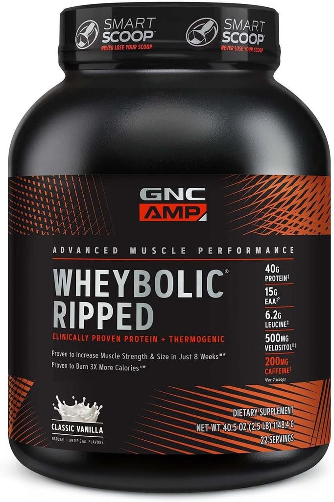 GNC AMP Wheyrel Ripped - Classic Vanilla (22 hizmet)