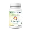 Dr. Clark Folic Acid (Vitamin B9) Tamam – 1 mg, 100 Gelatin Capsules, Essential B Vitamini Günlük Sağlık Için Temel B Vitamini