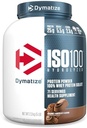 Dymatize Διατροφή ISO 100, σκόνη πρωτεΐνης Whey, σοκολάτα Gourmet, 5 Λίρες