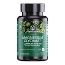 PlantFusion Vegan Magnezyum Glycinate Kompleksi 400 mg - Yüksek Absorpsiyon ve Bioavailability - Chelated - Supports Muscle Relaxation, Sleep, Cardio Health, Stress Relief, and Energy Production - Non GMO