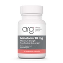 Alerji Araştırma Grubu Melatonin 20 mg - Pure Melatonin, Yetişkinler için Ekstra Güç, Uyku Yardımı, Yüksek Dose, Vegetarian Capsules - 60 Count