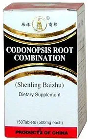 Codonopsis Root Kombinasyon, Shenling Baizhu (150 Tablet)