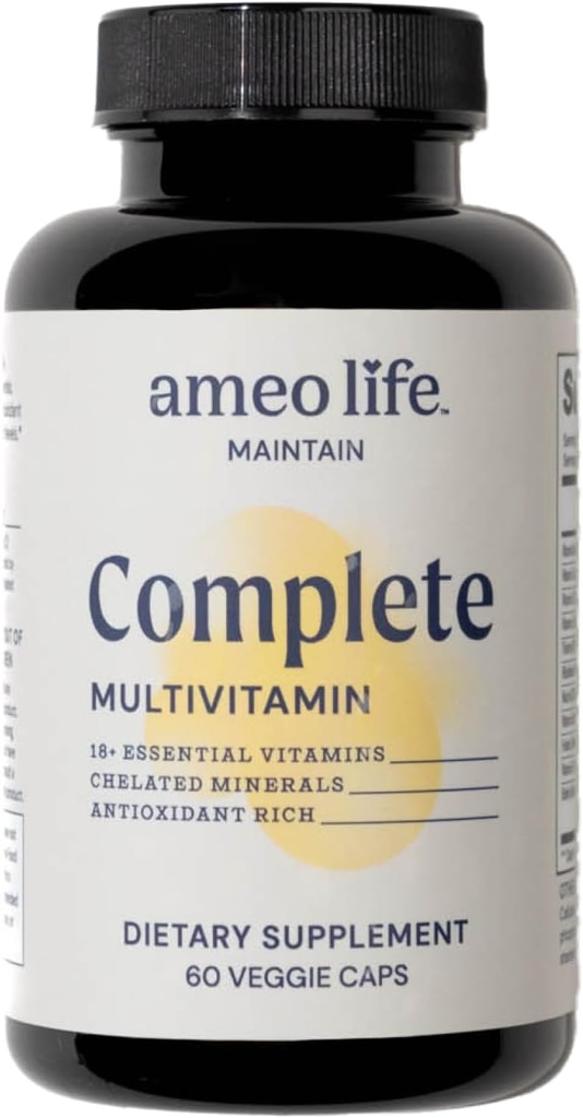 Yetişkin Erkekler ve Kadınlar için Günlük Multivitamin - Çinko, Biotin, Iodine, Chromium, B6, B12, C, D, E - Tamam Immune & Enerji Desteği - 60 Capsules