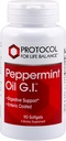Protokolü Peppermint G.I. - For Digestive Health Support* - Peppermint, Ginger Oil & Fennel Oil - Enteric-Coated - Dairy Free & Halal - 90 Softgels