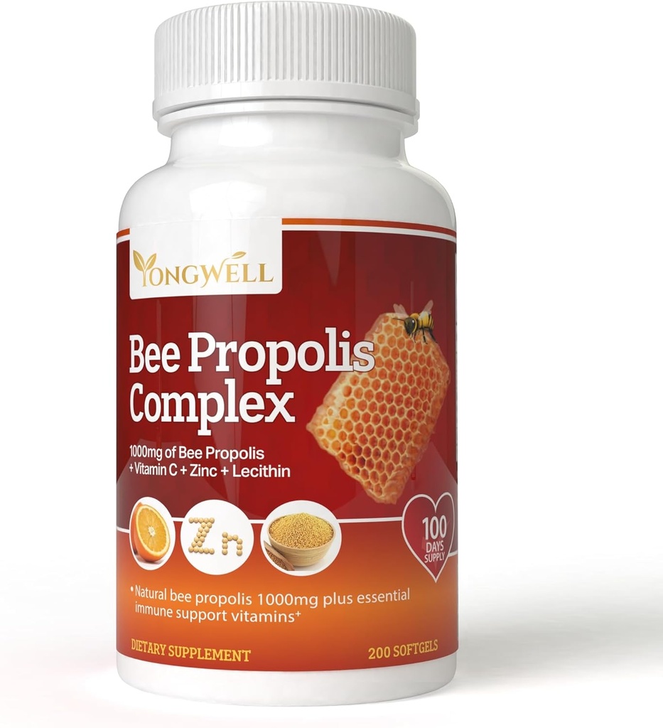 Super Bee Propolis Kompleks C, çinko & Lecithin (200 Capsules)