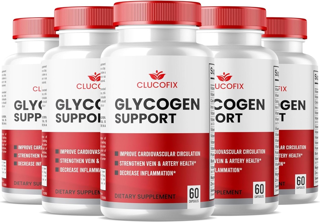 (5 Pack) ClucoFix Glycogen Support Capsules - ClucoFix Glycogen Health & Wellness Multivitamin Support Supplements Pills - ClucoFix Glyco Advanced Formula Support Yorumlar