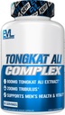Evlution Nutrition Tongkat Ali - Ανδρική Υγεία + Συμπλήρωμα Ζωτικότητας - 800mg Tongkat Ali + 200mg Tribulus - Υποστήριξη Απόδοσης - Vegan + Χωρίς Γλουτένη Κάψουλες - 30 Υπηρεσίες