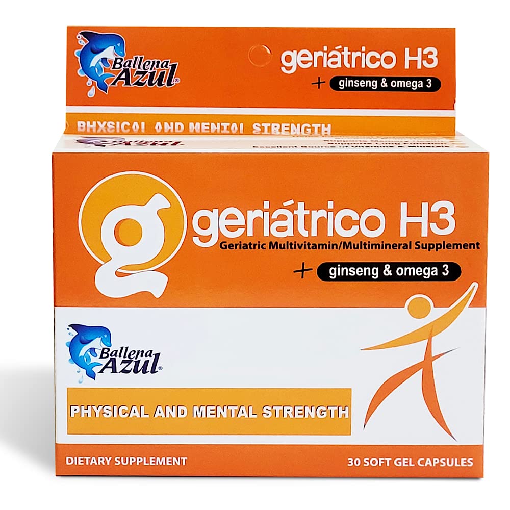 Ballena Azul Diyeter Supplements, Geriatrik Multivitaminler, BTC ve Omega 3