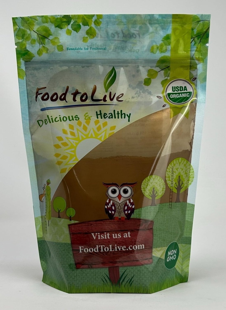 Yiyecek to Live Organic Chaga Mushroom Toz, 1 Pound – All Natural Vegan Superfood for Immunity and Holistic Wellness. Antioksis ve Nutrient-Packed'de zengin. -GMO. 100% Saf. Kosher